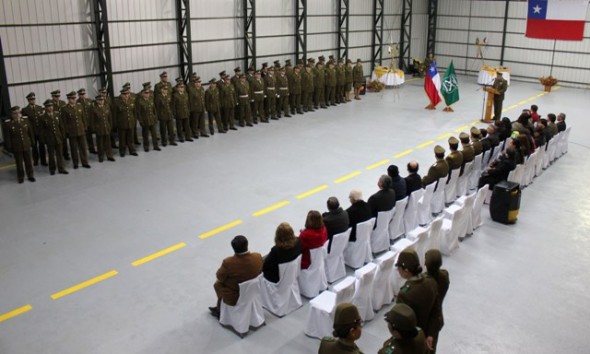 El acto desarrollado en el hangar ubicado en el aeródromo Teniente Vidal